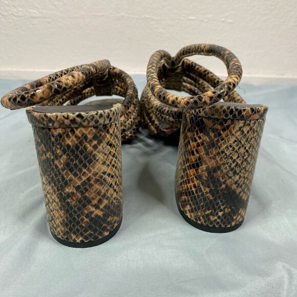 Free people colette cinched Shoes Block heel Womens Size 8 - Picture 5 of 9